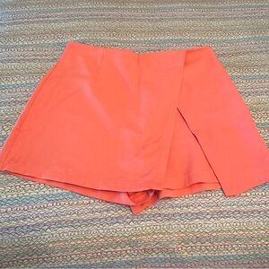 Vibrant Orange Skorts with Lightweight Design  Size XL
